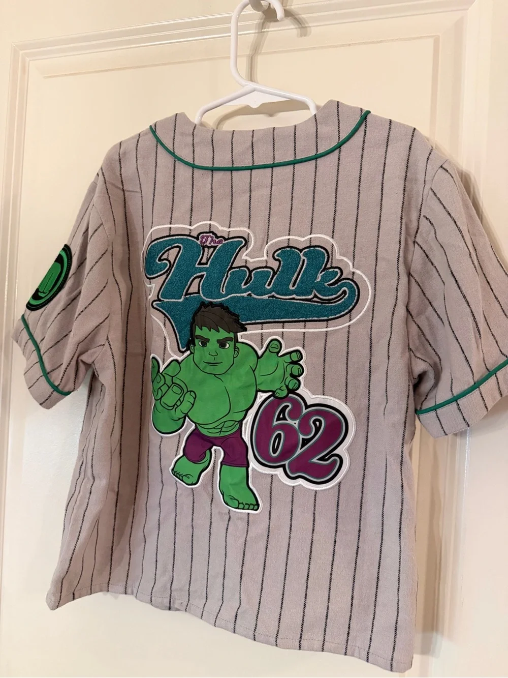 NWT Marvel HULK Baseball Jersey